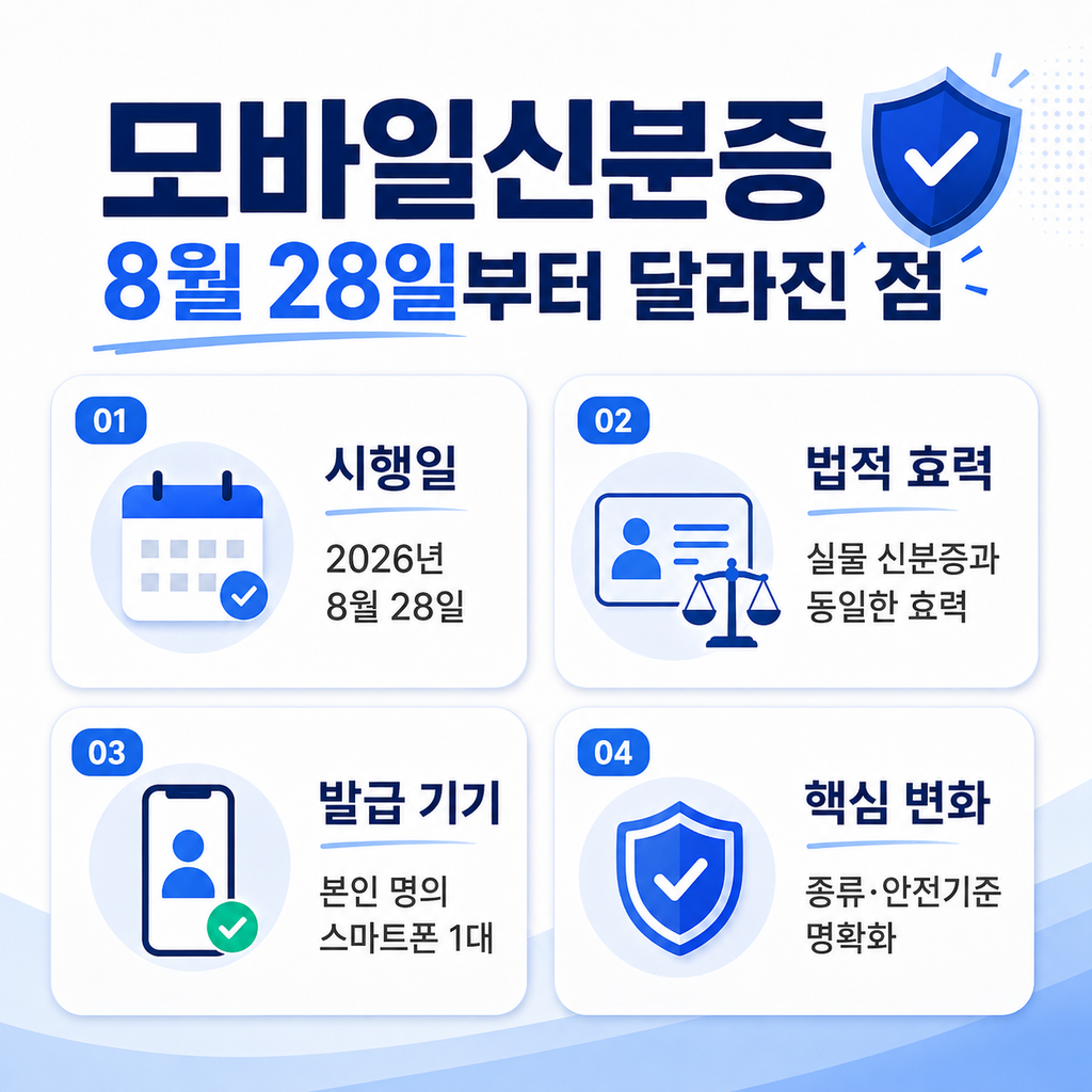 모바일신분증 8월 28일부터 달라진 점|전자정부법 적용 종류·안전기준 2 1 4