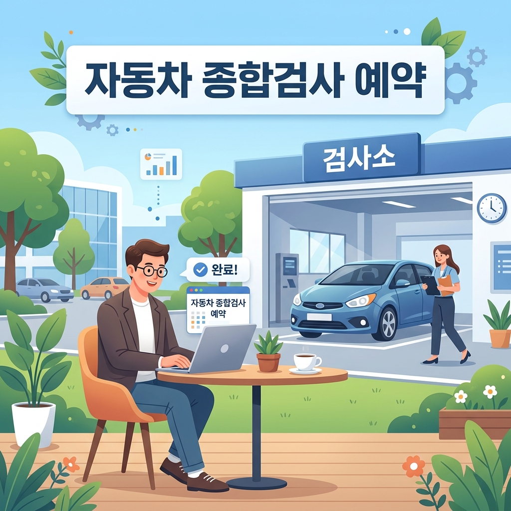 ai thumbnail illustration 자동차 종합검사 예약 1788157473