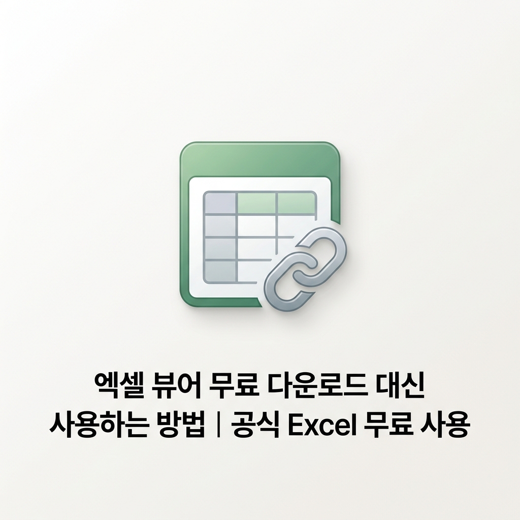 엑셀 뷰어 무료 다운로드 대신 사용하는 방법｜공식 Excel 무료 사용