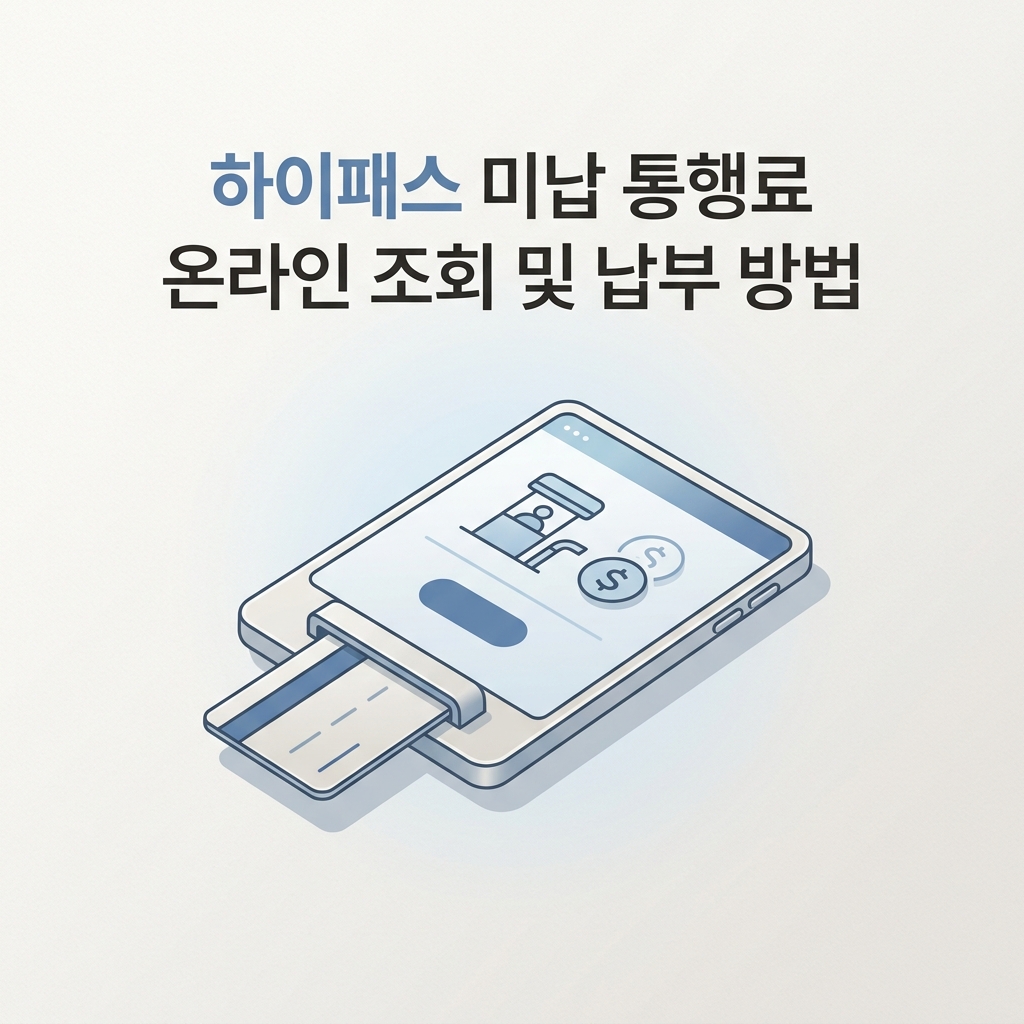 ai thumbnail minimal 하이패스 미납 통행료 온라인 조회 및 납부 방법 1788160020