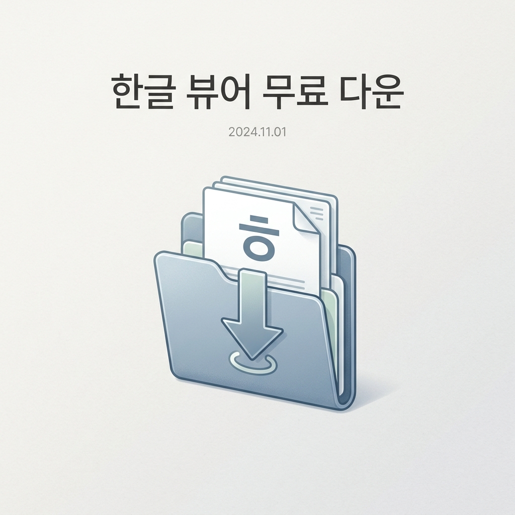 한글 뷰어 무료 다운로드 방법｜HWP·HWPX 파일 열기