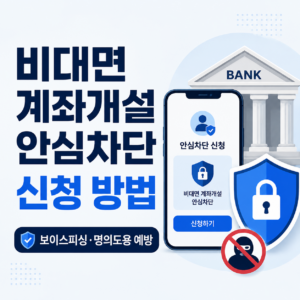 비대면 계좌개설 안심차단 신청 방법 9 썸네일