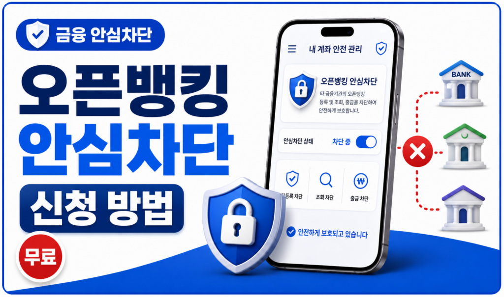 오픈뱅킹 안심차단 신청 방법 1 썸네일