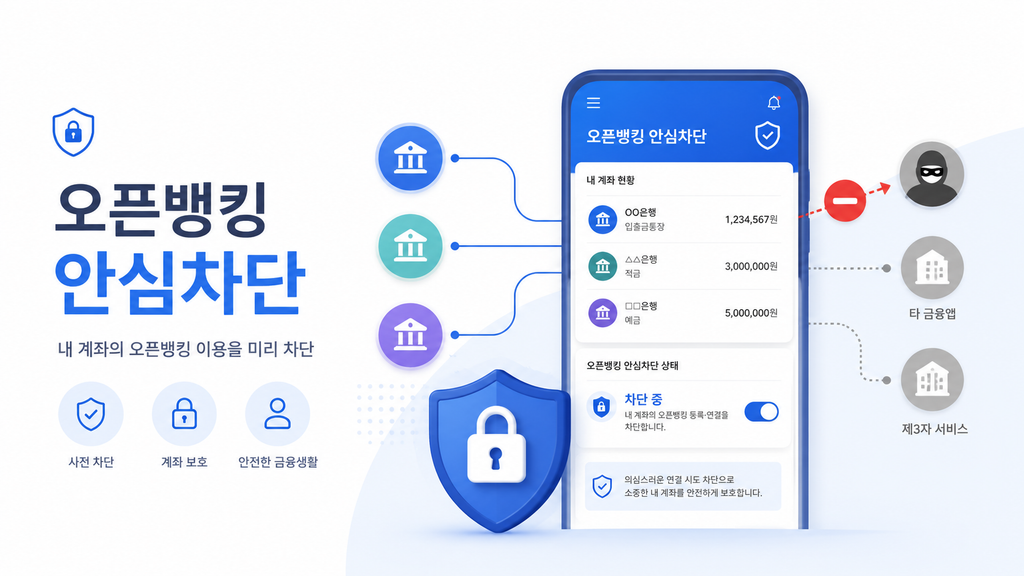 오픈뱅킹 안심차단 신청 방법 3 오픈뱅킹 안심차단 개념