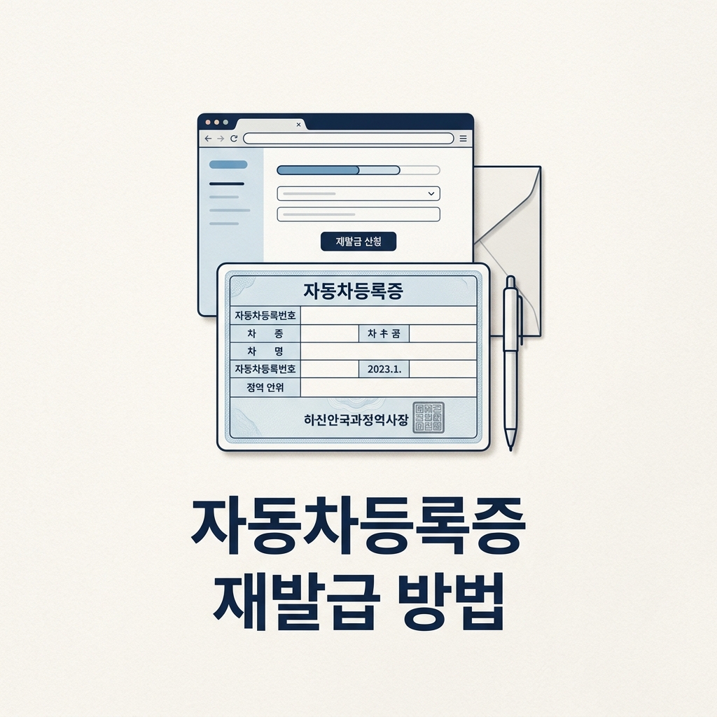 자동차등록증 재발급 방법