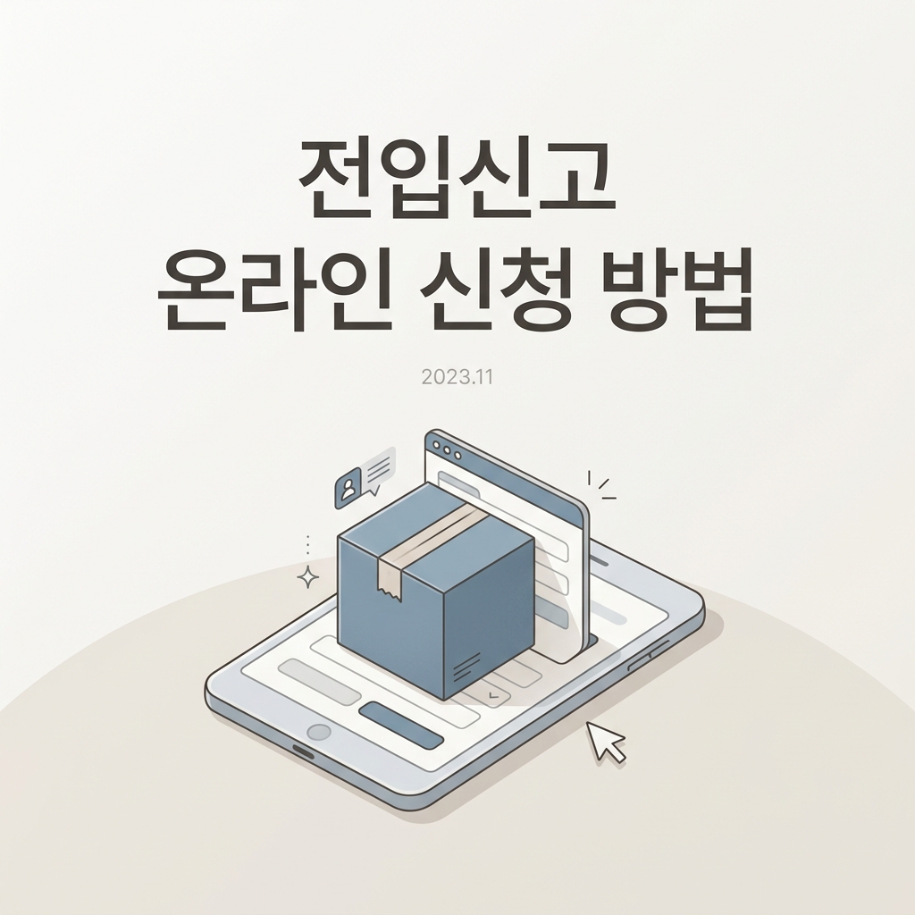 전입신고 온라인 신청 방법