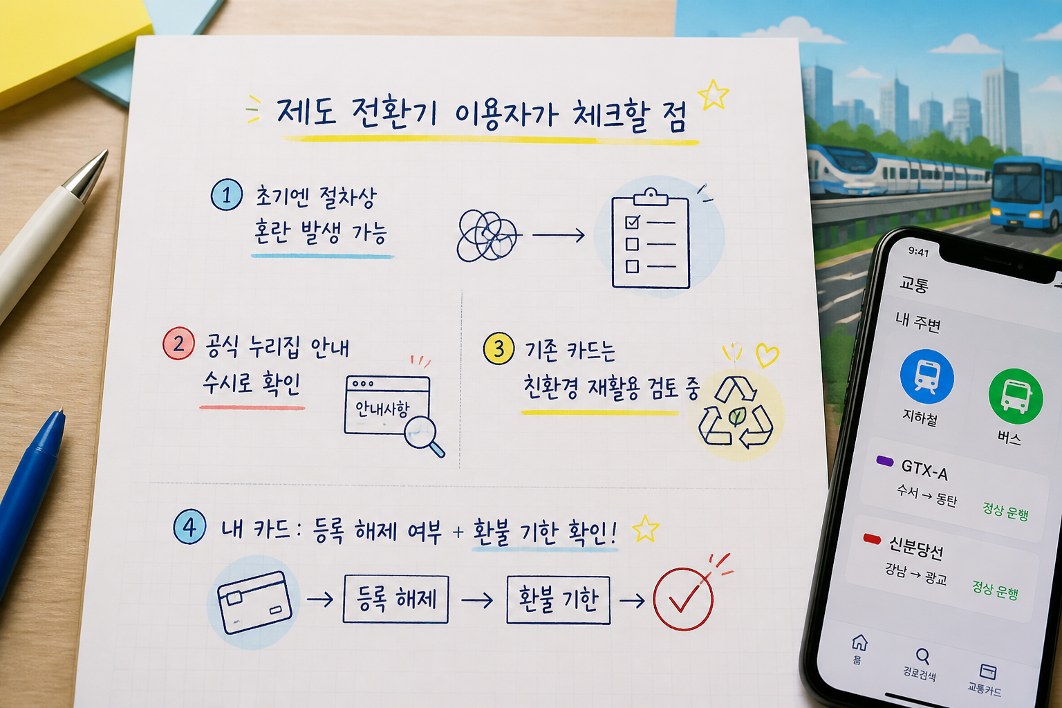 기후동행카드 환급 및 무상교환 방법과 기후동행패스 전환 안내 5 제도 전환기 이용자가 체크할 점